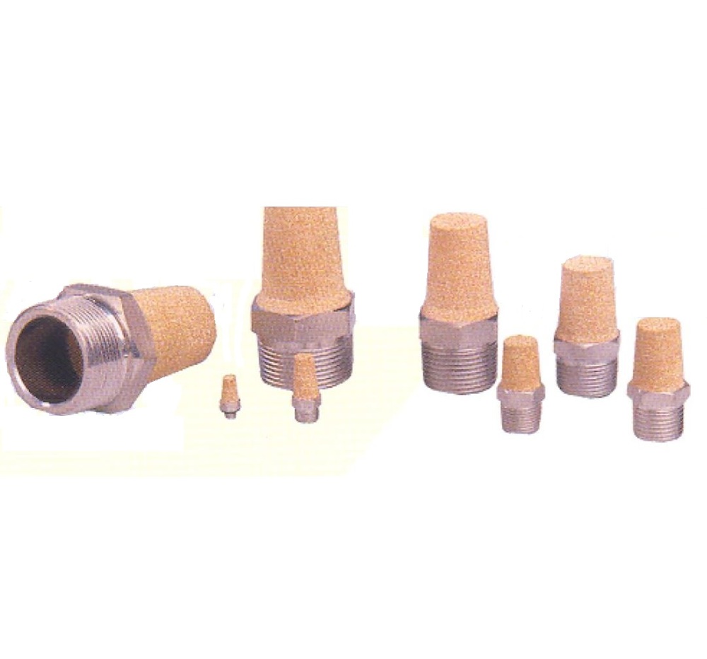 AEL-2 ARROW SILENCER<BR>1/4" NPT MALE SINTERED BRONZE